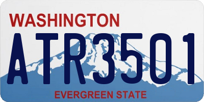 WA license plate ATR3501