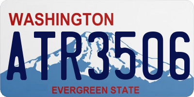 WA license plate ATR3506