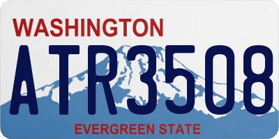 WA license plate ATR3508