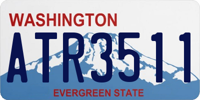WA license plate ATR3511