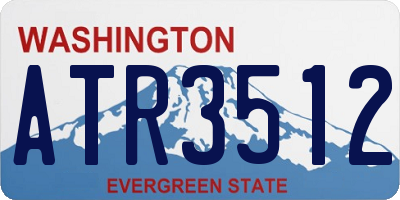 WA license plate ATR3512