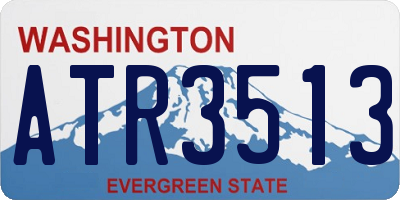 WA license plate ATR3513