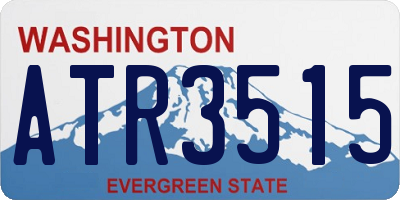 WA license plate ATR3515