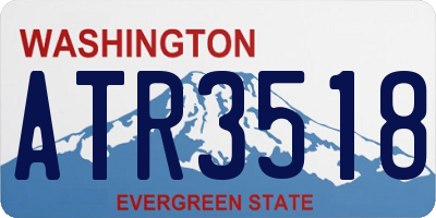 WA license plate ATR3518