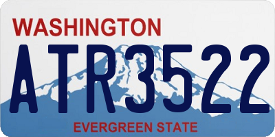 WA license plate ATR3522