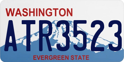 WA license plate ATR3523