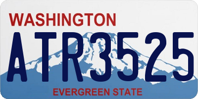 WA license plate ATR3525