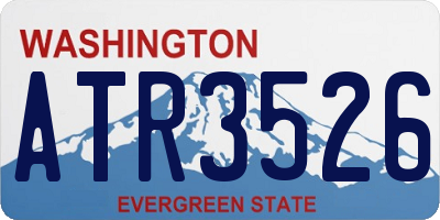 WA license plate ATR3526