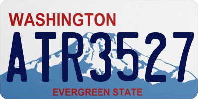 WA license plate ATR3527