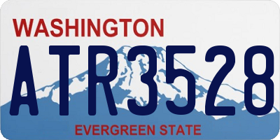 WA license plate ATR3528