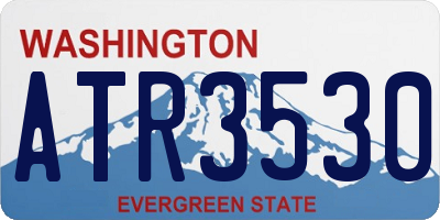 WA license plate ATR3530