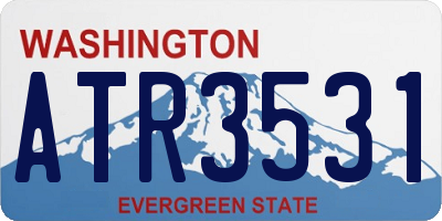 WA license plate ATR3531