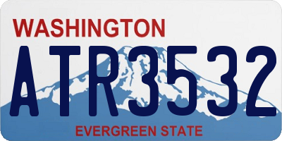 WA license plate ATR3532