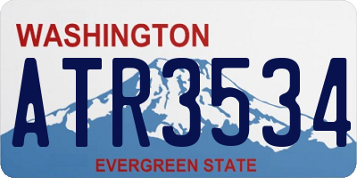 WA license plate ATR3534