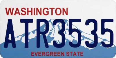 WA license plate ATR3535