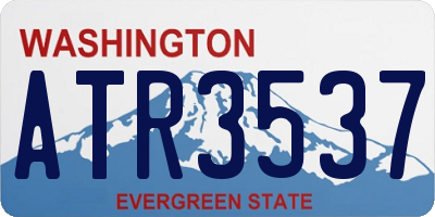 WA license plate ATR3537