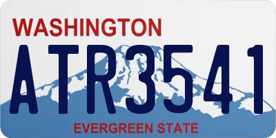 WA license plate ATR3541