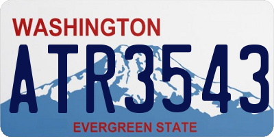 WA license plate ATR3543