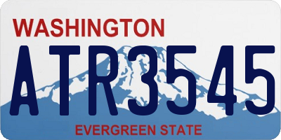 WA license plate ATR3545