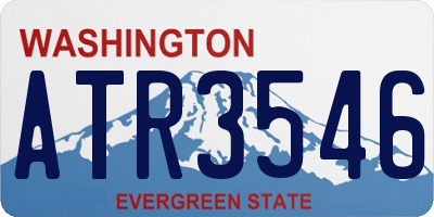 WA license plate ATR3546