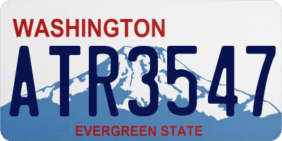 WA license plate ATR3547