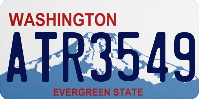 WA license plate ATR3549