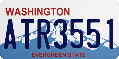 WA license plate ATR3551