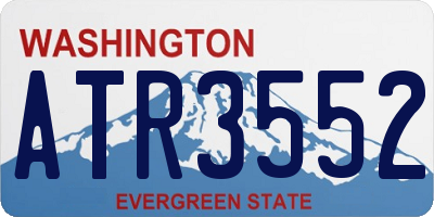 WA license plate ATR3552