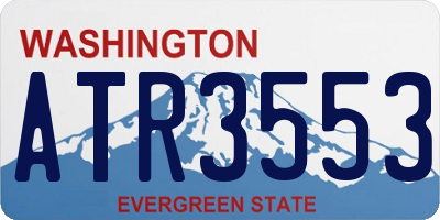 WA license plate ATR3553