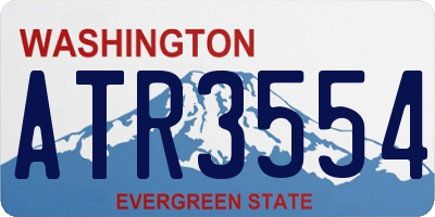 WA license plate ATR3554