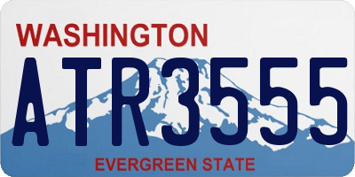 WA license plate ATR3555