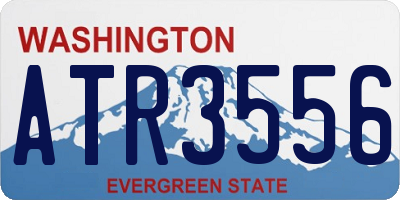 WA license plate ATR3556