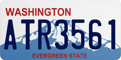 WA license plate ATR3561