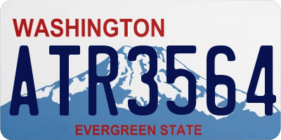 WA license plate ATR3564