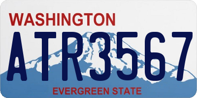 WA license plate ATR3567