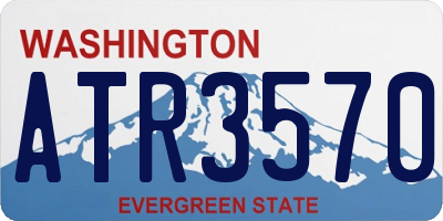 WA license plate ATR3570
