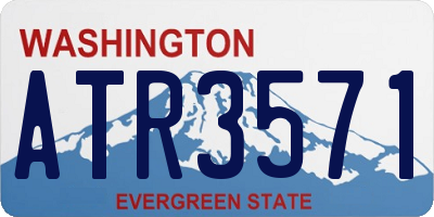 WA license plate ATR3571