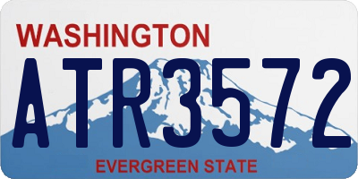 WA license plate ATR3572