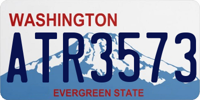 WA license plate ATR3573