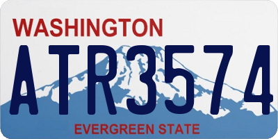 WA license plate ATR3574