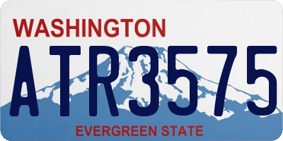 WA license plate ATR3575