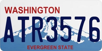 WA license plate ATR3576