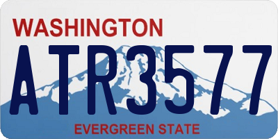 WA license plate ATR3577