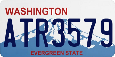 WA license plate ATR3579