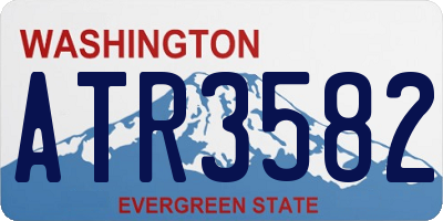 WA license plate ATR3582