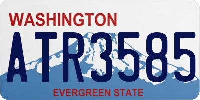WA license plate ATR3585