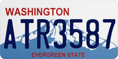 WA license plate ATR3587
