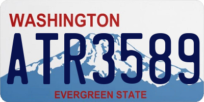WA license plate ATR3589