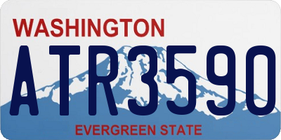 WA license plate ATR3590