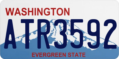 WA license plate ATR3592
